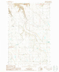 Download a high-resolution, GPS-compatible USGS topo map for Antelope Flat, MT (1987 edition)