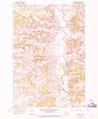 Download a high-resolution, GPS-compatible USGS topo map for Ashland NE, MT (1970 edition)