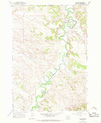 1966 Map of Ashland, MT, 1969 Print