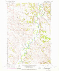 1966 Map of Ashland, MT, 1978 Print