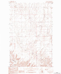 Download a high-resolution, GPS-compatible USGS topo map for Austin Coulee, MT (1984 edition)