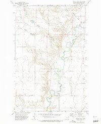 Download a high-resolution, GPS-compatible USGS topo map for Badger Creek, MT (1975 edition)