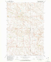 Download a high-resolution, GPS-compatible USGS topo map for Badland Draw, MT (1981 edition)