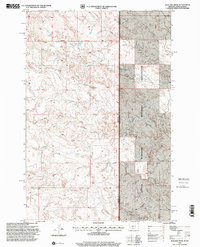 Download a high-resolution, GPS-compatible USGS topo map for Badland Draw, MT (2001 edition)