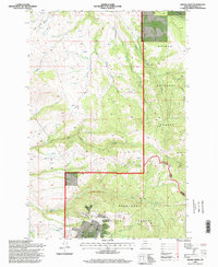 Download a high-resolution, GPS-compatible USGS topo map for Baggs Creek, MT (1998 edition)