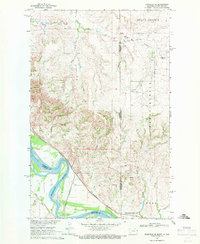 Download a high-resolution, GPS-compatible USGS topo map for Bainville SE, MT (1971 edition)