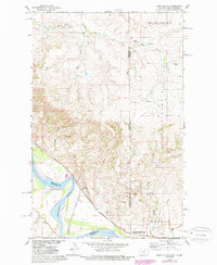 preview thumbnail of historical topo map of Roosevelt County, MT in 1968