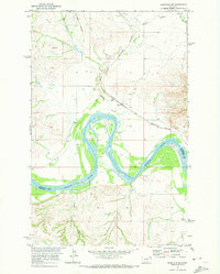 Download a high-resolution, GPS-compatible USGS topo map for Bainville SW, MT (1973 edition)