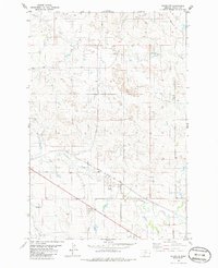 Download a high-resolution, GPS-compatible USGS topo map for Baker NW, MT (1986 edition)