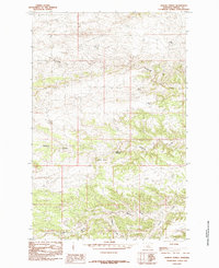 Download a high-resolution, GPS-compatible USGS topo map for Bakers Spring, MT (1985 edition)