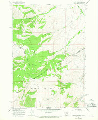 Download a high-resolution, GPS-compatible USGS topo map for Bannock Pass, MT (1968 edition)