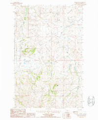 Download a high-resolution, GPS-compatible USGS topo map for Barber Butte, MT (1987 edition)