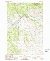 Download a high-resolution, GPS-compatible USGS topo map for Bearmouth, MT (1989 edition)