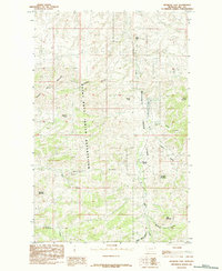 preview thumbnail of historical topo map of Hill County, MT in 1984