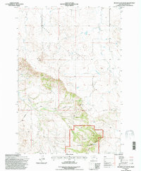 Download a high-resolution, GPS-compatible USGS topo map for Beaver Flats South, MT (1996 edition)