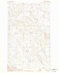 Download a high-resolution, GPS-compatible USGS topo map for Becker Dam, MT (1983 edition)