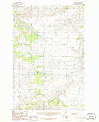 Download a high-resolution, GPS-compatible USGS topo map for Becket NE, MT (1986 edition)