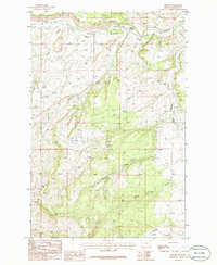 Download a high-resolution, GPS-compatible USGS topo map for Becket, MT (1986 edition)