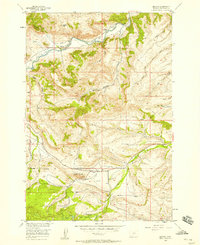 Download a high-resolution, GPS-compatible USGS topo map for Beehive, MT (1958 edition)