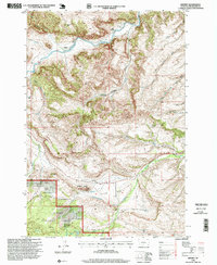 Download a high-resolution, GPS-compatible USGS topo map for Beehive, MT (1999 edition)