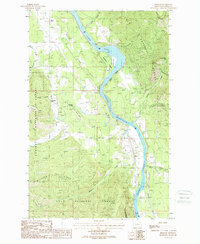 Download a high-resolution, GPS-compatible USGS topo map for Belknap, MT (1988 edition)