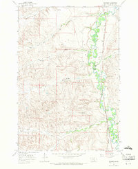 Download a high-resolution, GPS-compatible USGS topo map for Benteen, MT (1971 edition)