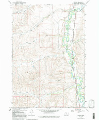 Download a high-resolution, GPS-compatible USGS topo map for Benteen, MT (1991 edition)