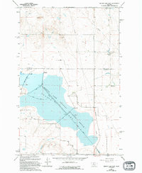 Download a high-resolution, GPS-compatible USGS topo map for Benton Lake East, MT (1994 edition)