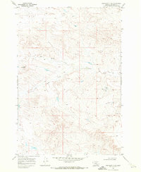 Download a high-resolution, GPS-compatible USGS topo map for Bentonite Flats, MT (1972 edition)