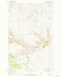 Download a high-resolution, GPS-compatible USGS topo map for Big Rock, MT (1972 edition)