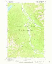 Download a high-resolution, GPS-compatible USGS topo map for Big Salmon Lake East, MT (1973 edition)