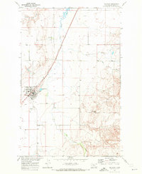 Download a high-resolution, GPS-compatible USGS topo map for Big Sandy, MT (1972 edition)