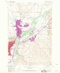 Download a high-resolution, GPS-compatible USGS topo map for Billings East, MT (1970 edition)