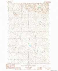 Download a high-resolution, GPS-compatible USGS topo map for Biscuit Butte, MT (1984 edition)