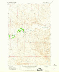 Download a high-resolution, GPS-compatible USGS topo map for Black John Coulee, MT (1967 edition)