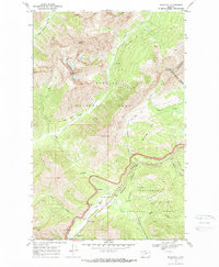 preview thumbnail of historical topo map of Flathead County, MT in 1968