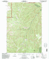 Download a high-resolution, GPS-compatible USGS topo map for Blankenbaker Flats, MT (1997 edition)
