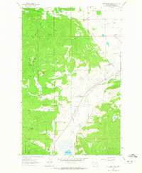 Download a high-resolution, GPS-compatible USGS topo map for Blue Grass Ridge, MT (1965 edition)