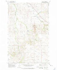 Download a high-resolution, GPS-compatible USGS topo map for Blue Hill, MT (1975 edition)