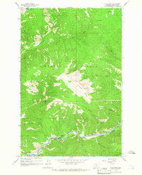 Download a high-resolution, GPS-compatible USGS topo map for Blue Point, MT (1967 edition)
