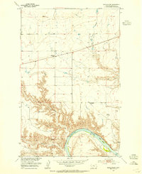 Download a high-resolution, GPS-compatible USGS topo map for Boggs Island, MT (1954 edition)