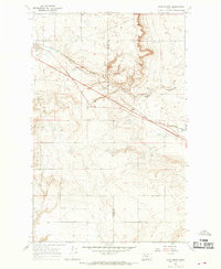 Download a high-resolution, GPS-compatible USGS topo map for Boru Spring, MT (1969 edition)
