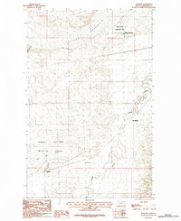 Download a high-resolution, GPS-compatible USGS topo map for Bowdoin, MT (1984 edition)