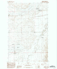 preview thumbnail of historical topo map of Phillips County, MT in 1984