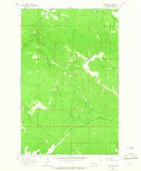 Download a high-resolution, GPS-compatible USGS topo map for Bowen Lake, MT (1966 edition)