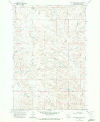 Download a high-resolution, GPS-compatible USGS topo map for Box Canyon Coulee, MT (1972 edition)