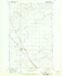 Download a high-resolution, GPS-compatible USGS topo map for Brady, MT (1970 edition)