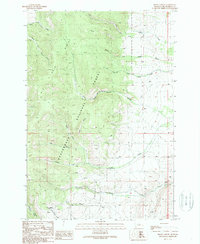 Download a high-resolution, GPS-compatible USGS topo map for Brays Canyon, MT (1989 edition)