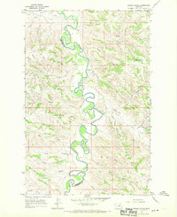 Download a high-resolution, GPS-compatible USGS topo map for Bridge Coulee, MT (1970 edition)
