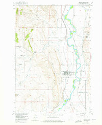 Download a high-resolution, GPS-compatible USGS topo map for Bridger, MT (1976 edition)